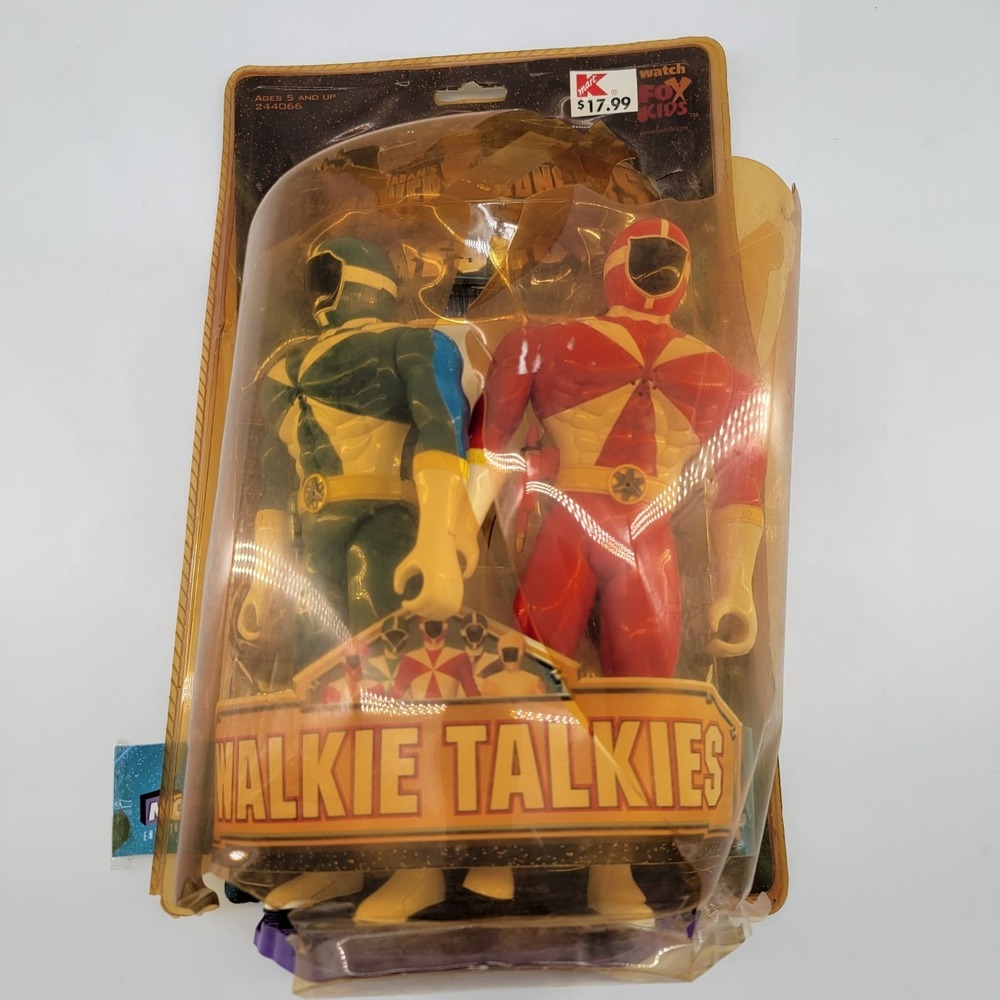 Vintage 2000 Power Rangers Lightspeed Rescue Walkie Talkies MGA Saban Red Blue